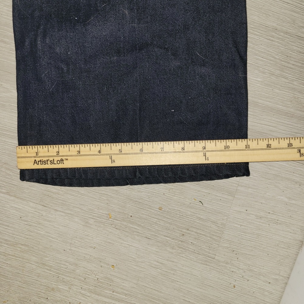 Banana Republic High Rise Dark Wash Denim Jeans 10 wide leg Y2K Streetwear comfy - Picture 9 of 9